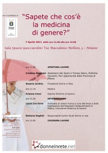 Programma Sapete cos'è la medicina di genere